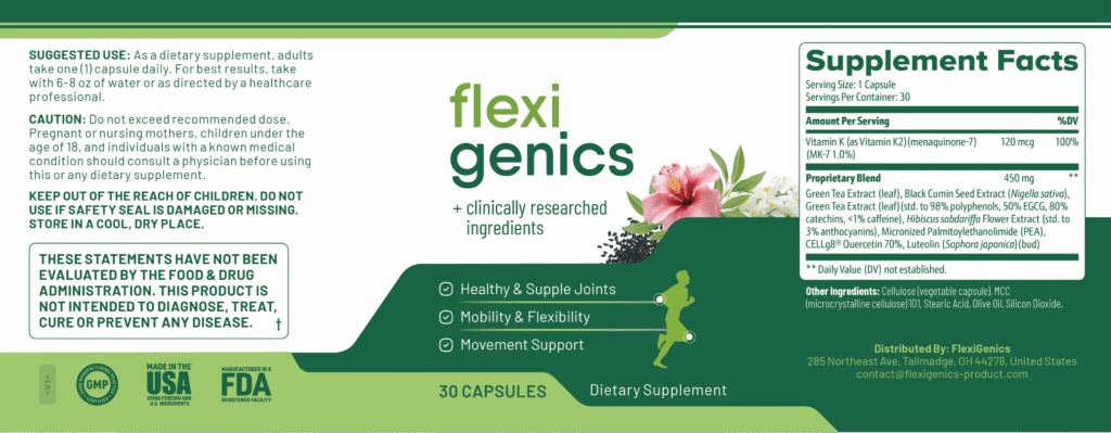 flexigenics ingredients
